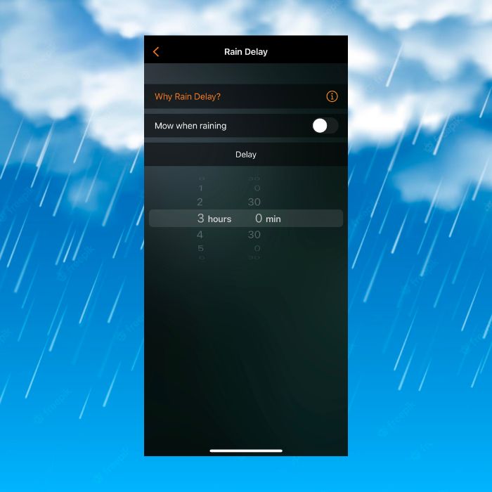 robot lawn mower rain sensor