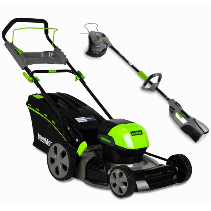 40V Lithium 18" Mower & Line Trimmer Kit - Lawnmaster